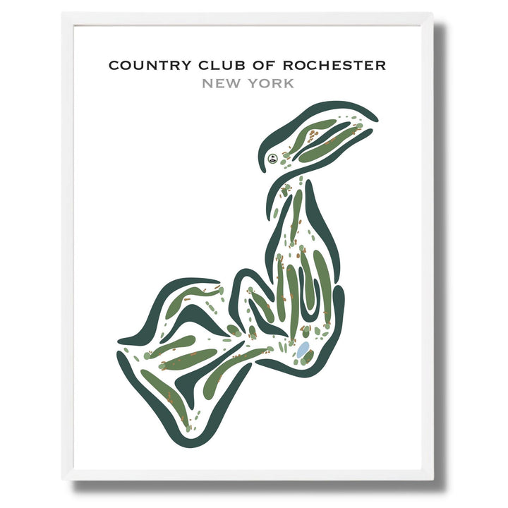 Country Club Of Rochester, New York - Printed Golf Courses - Golf Course Prints