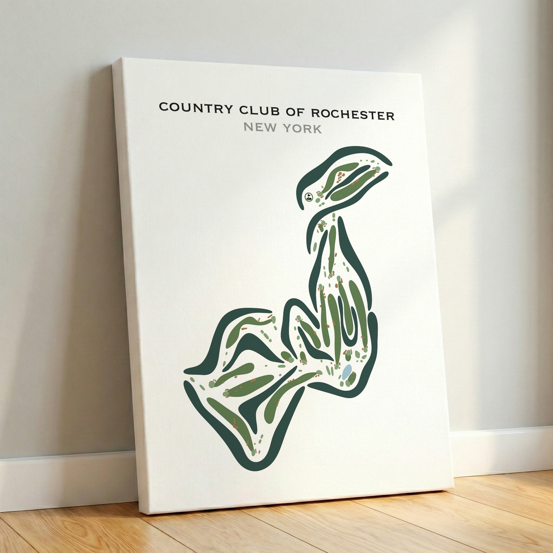 Country Club Of Rochester, New York - Printed Golf Courses
