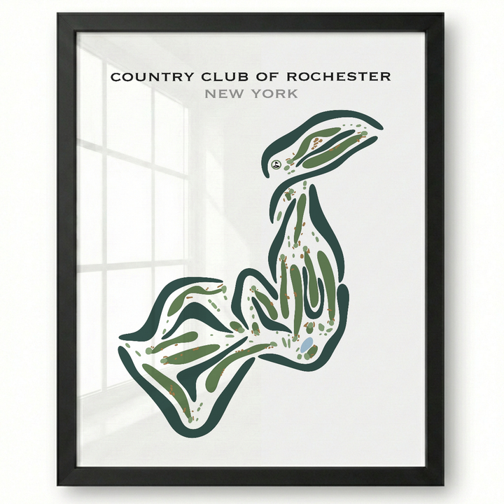 Country Club Of Rochester, New York - Printed Golf Courses