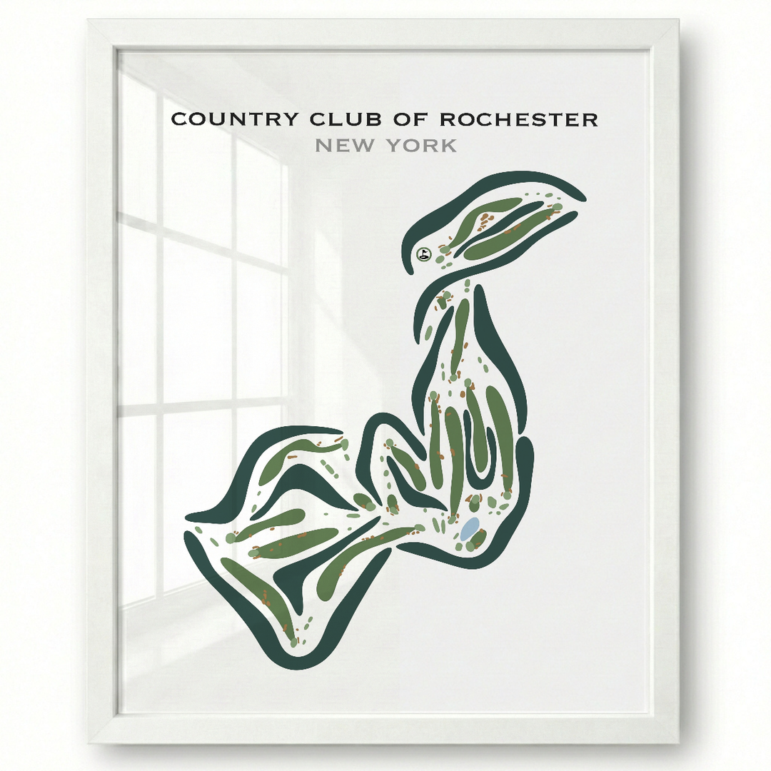 Country Club Of Rochester, New York - Printed Golf Courses