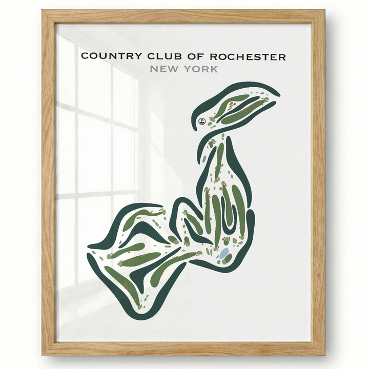 Country Club Of Rochester, New York - Printed Golf Courses