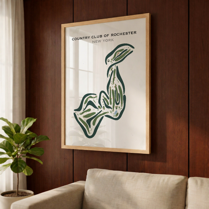 Country Club Of Rochester, New York - Printed Golf Courses