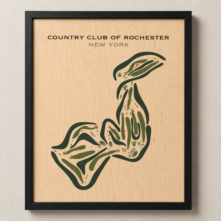 Country Club Of Rochester, New York - Printed Golf Courses