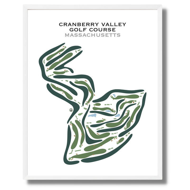 Cranberry Valley Golf Course, Massachusetts - Printed Golf Courses