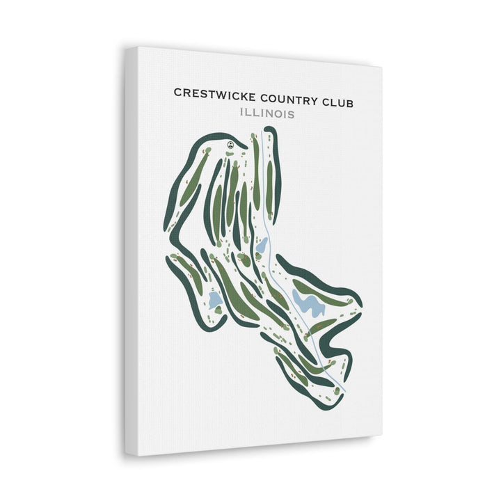 Crestwicke Country Club, Illinois - Printed Golf Courses - Golf Course Prints