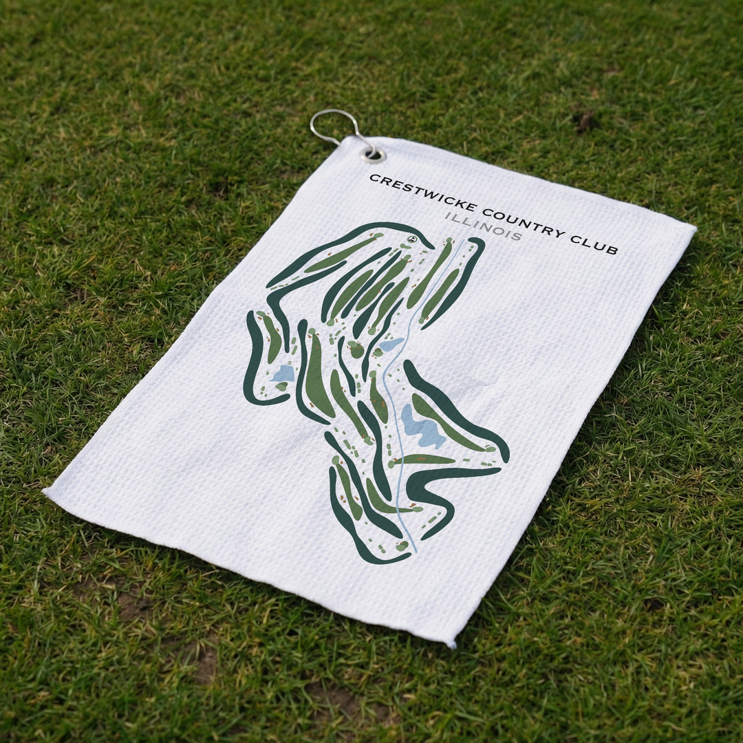 Crestwicke Country Club, Illinois - Printed Golf Courses