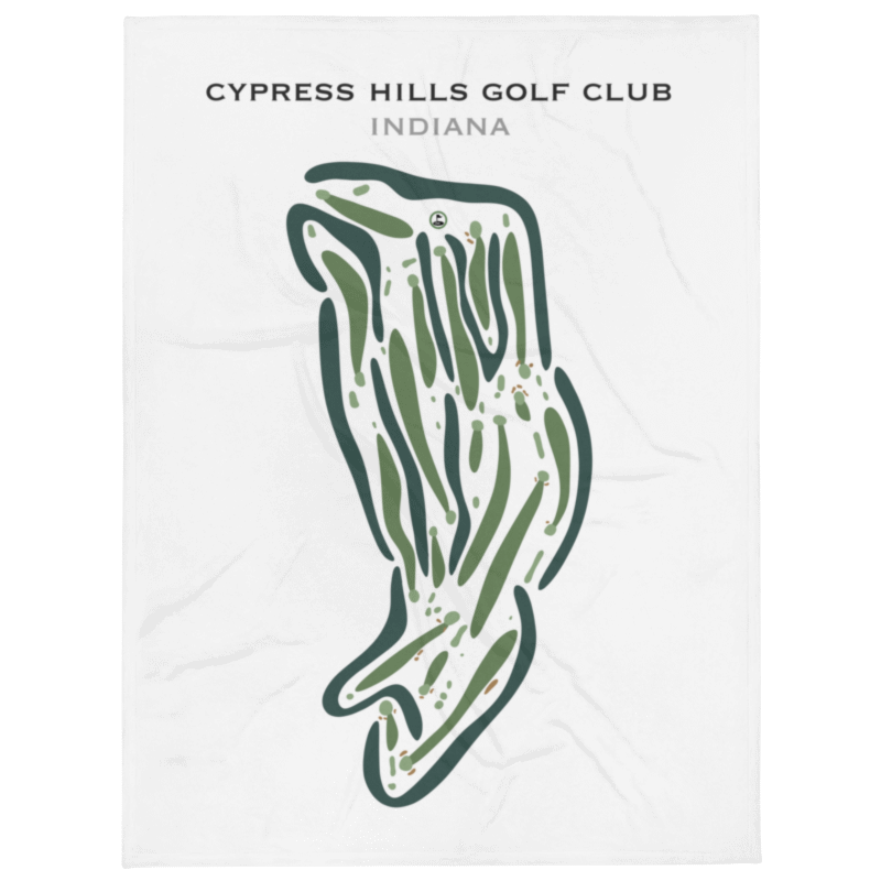 Cypress Hills Golf Club, Indiana - Printed Golf Courses