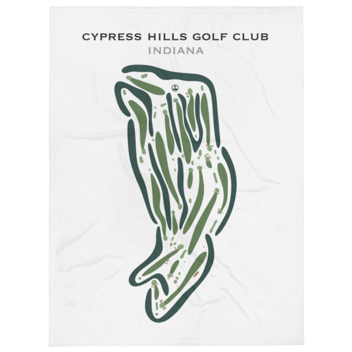 Cypress Hills Golf Club, Indiana - Printed Golf Courses