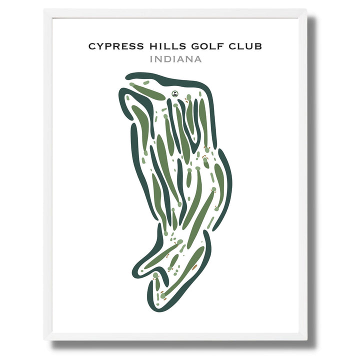 Cypress Hills Golf Club, Indiana - Printed Golf Courses