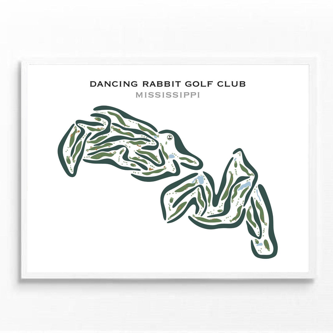 Dancing Rabbit Golf Club, Mississippi - Printed Golf Courses - Golf Course Prints