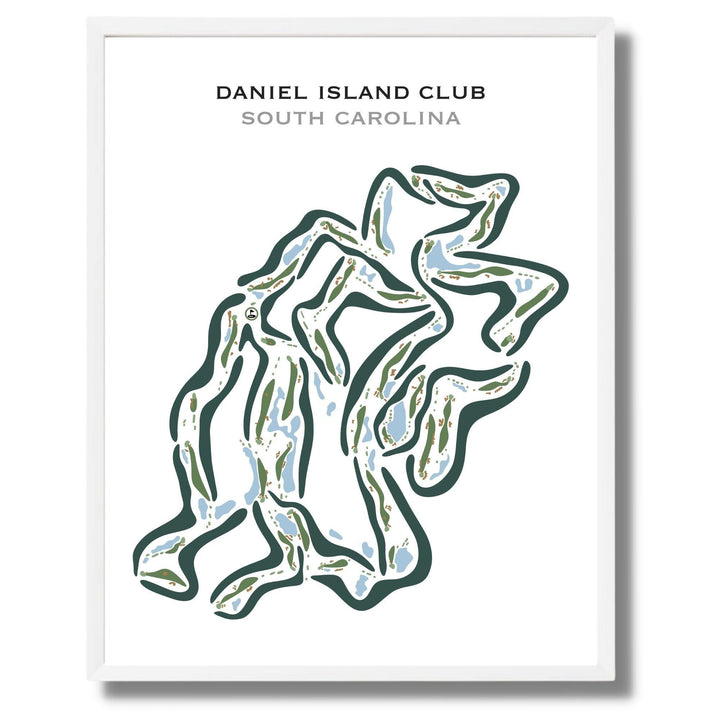 Daniel Island Golf Course, South Carolina - Printed Golf Courses - Golf Course Prints