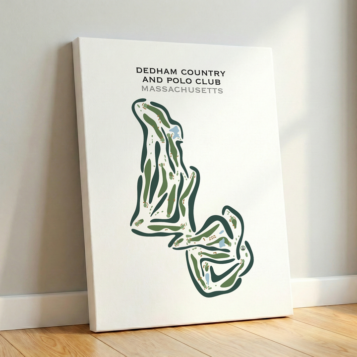 Dedham Country and Polo Club, Massachusetts - Printed Golf Courses