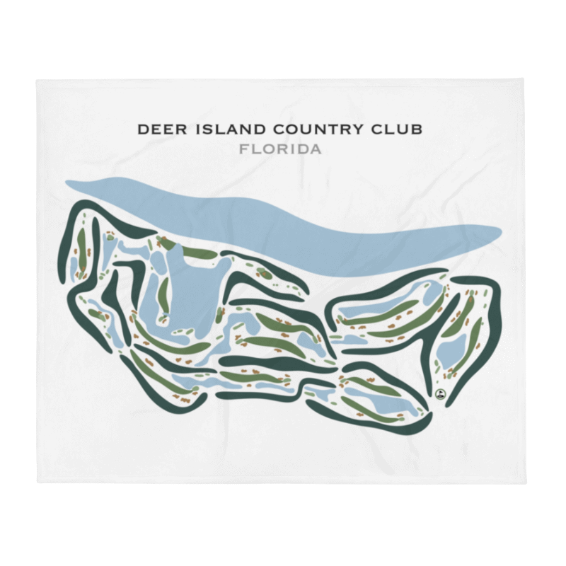 Deer Island Country Club, Florida - Printed Golf Courses