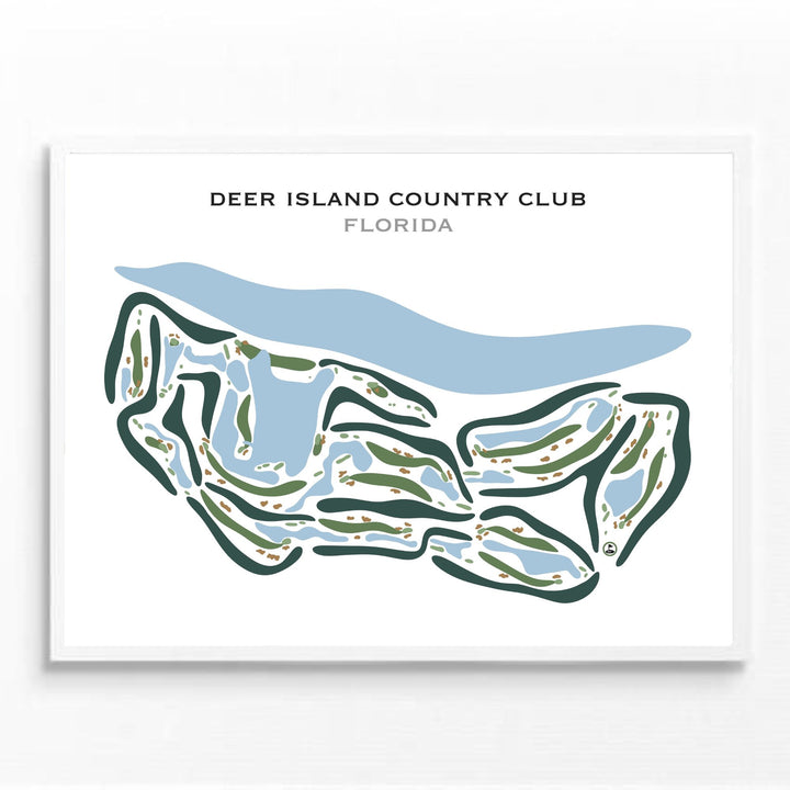 Deer Island Country Club, Florida - Printed Golf Courses