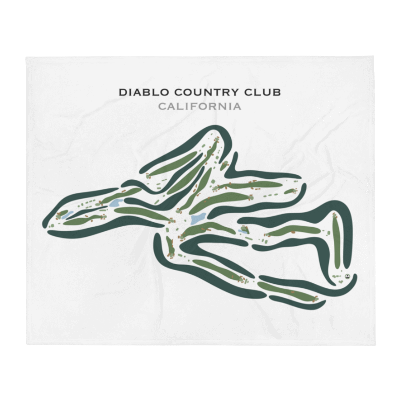 Diablo Country Club Golf Course, California - Printed Golf Courses