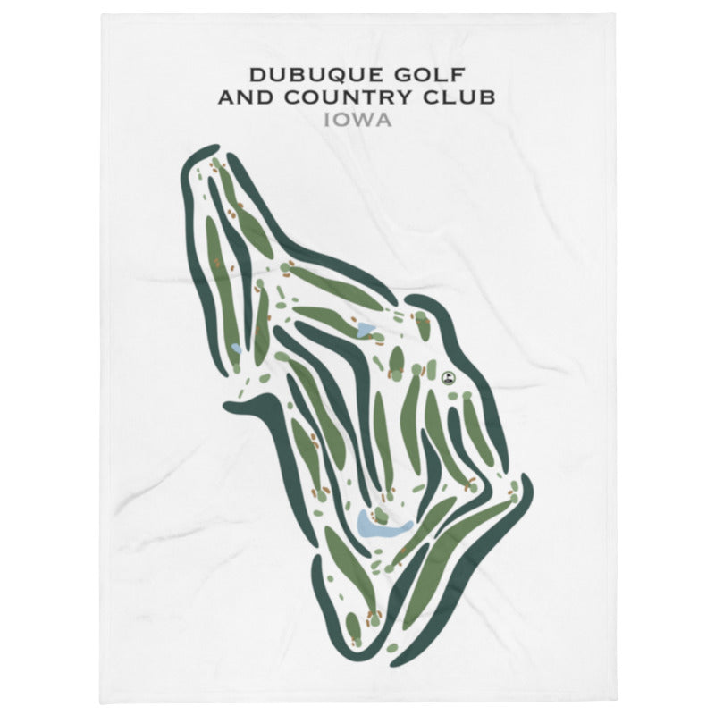 Dubuque Golf & Country Club, Iowa  - Printed Golf Courses