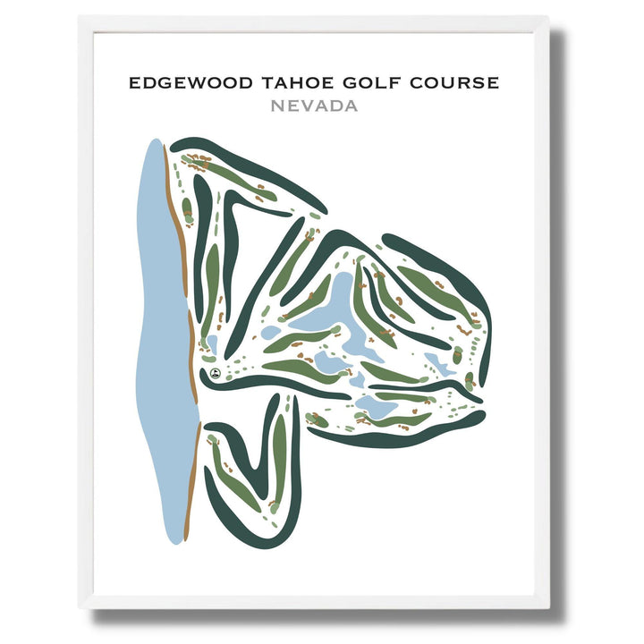 Edgewood Tahoe Golf Course, Nevada - Printed Golf Courses - Golf Course Prints