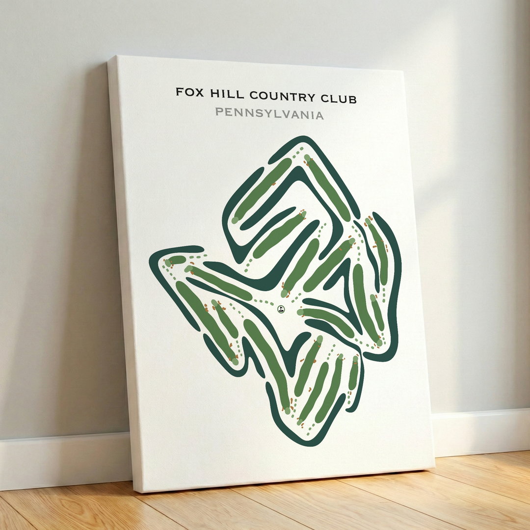 Fox Hill Country Club, Pennsylvania - Printed Golf Courses