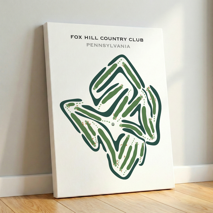 Fox Hill Country Club, Pennsylvania - Printed Golf Courses