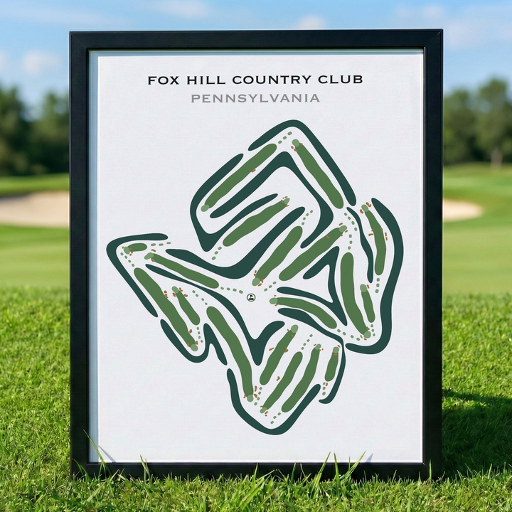 Fox Hill Country Club, Pennsylvania - Printed Golf Courses