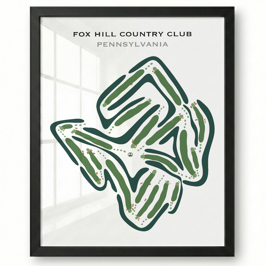 Fox Hill Country Club, Pennsylvania - Printed Golf Courses