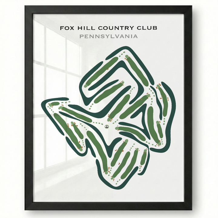 Fox Hill Country Club, Pennsylvania - Printed Golf Courses