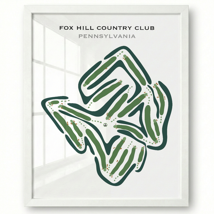 Fox Hill Country Club, Pennsylvania - Printed Golf Courses