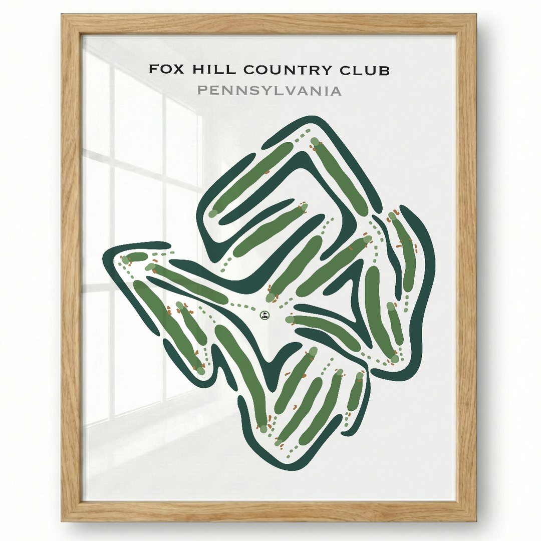 Fox Hill Country Club, Pennsylvania - Printed Golf Courses