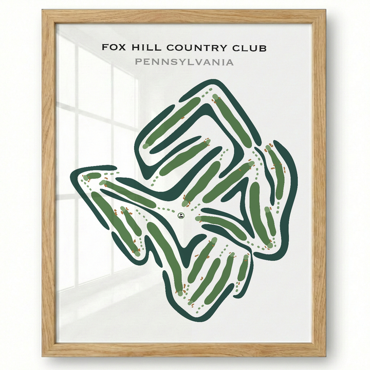 Fox Hill Country Club, Pennsylvania - Printed Golf Courses