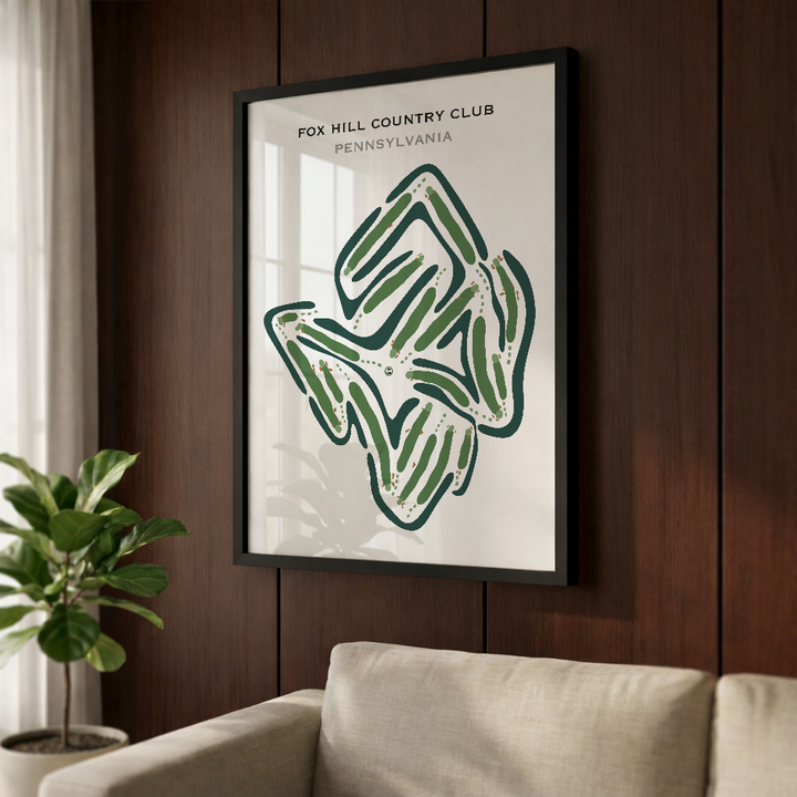 Fox Hill Country Club, Pennsylvania - Printed Golf Courses