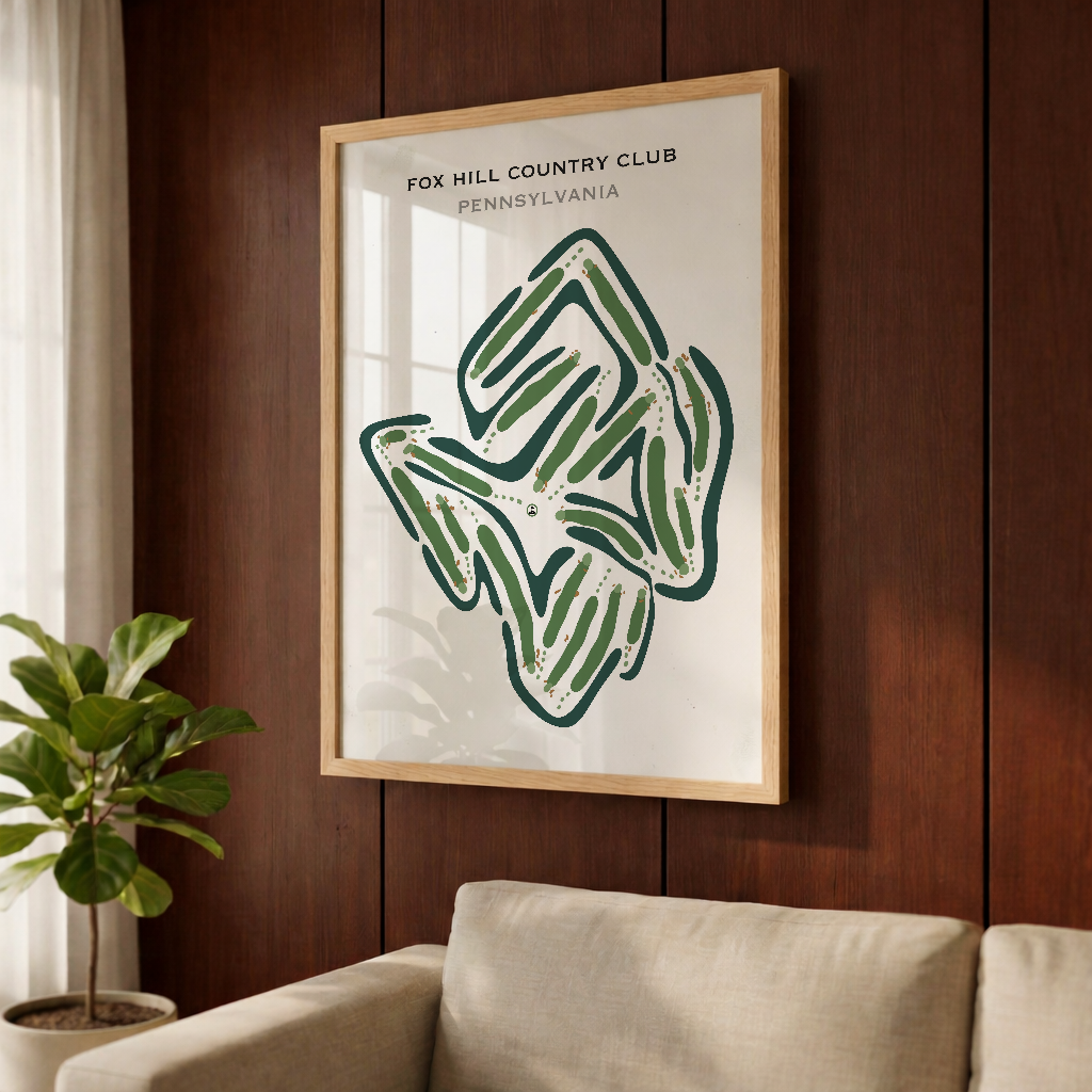 Fox Hill Country Club, Pennsylvania - Printed Golf Courses