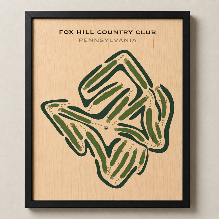Fox Hill Country Club, Pennsylvania - Printed Golf Courses