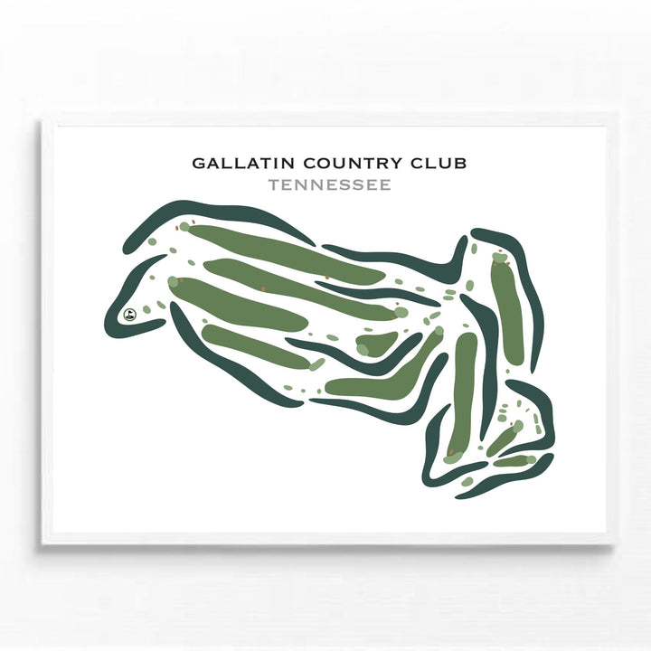 Gallatin Country Club, Tennessee - Printed Golf Courses