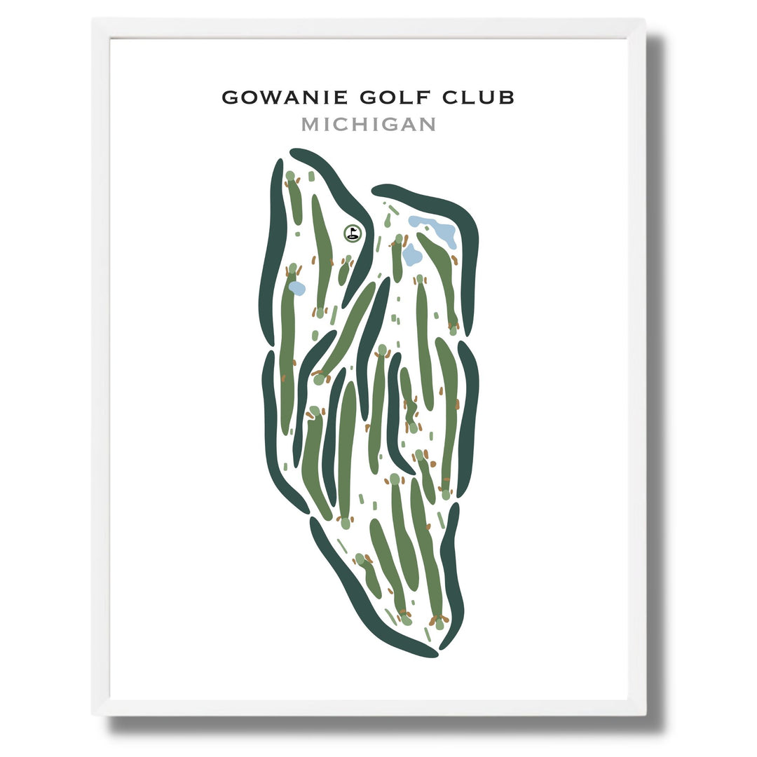 Gowanie Golf Club, Michigan - Printed Golf Courses