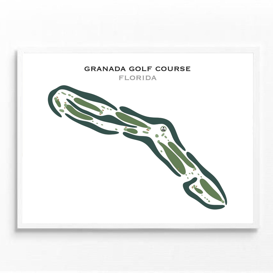 Granada Golf Course, Florida - Printed Golf Courses