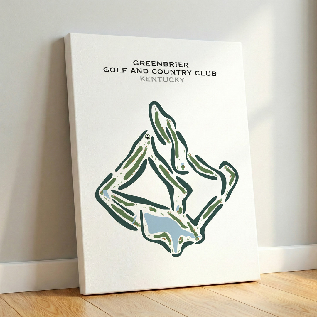 Greenbrier Golf and Country Club, Kentucky - Printed Golf Courses