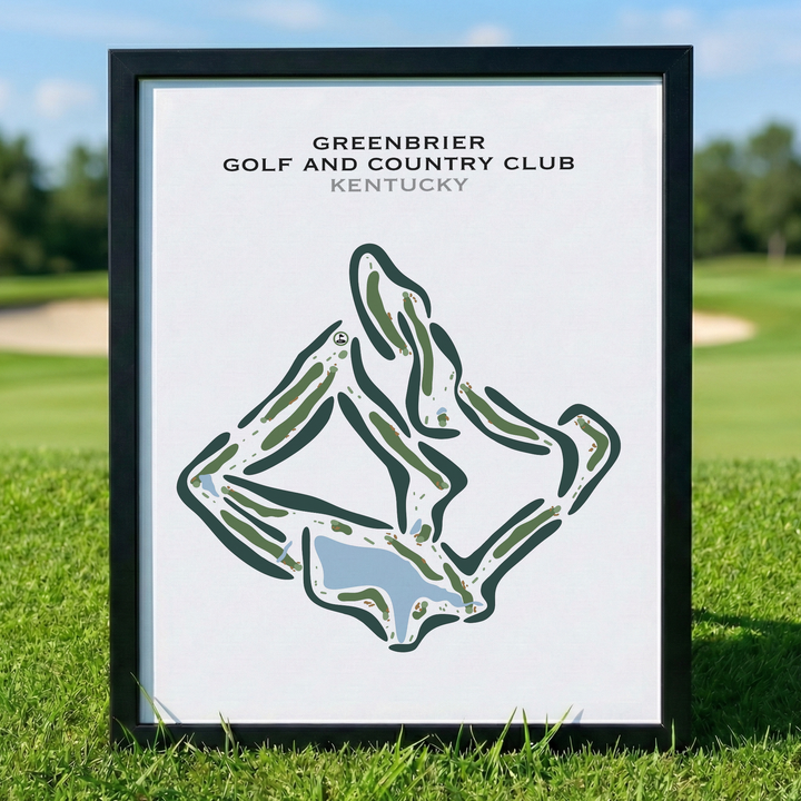 Greenbrier Golf and Country Club, Kentucky - Printed Golf Courses