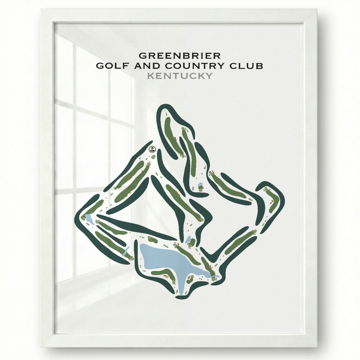 Greenbrier Golf and Country Club, Kentucky - Printed Golf Courses