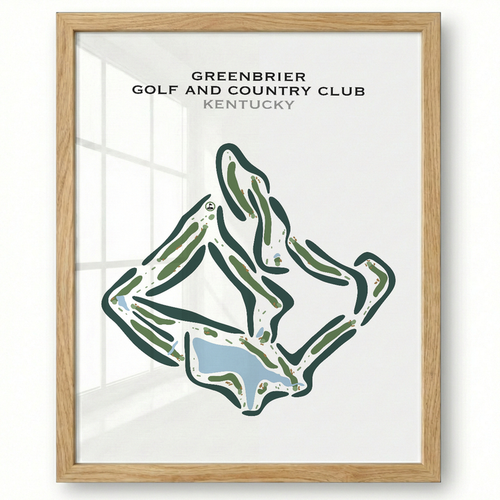Greenbrier Golf and Country Club, Kentucky - Printed Golf Courses