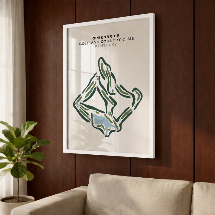 Greenbrier Golf and Country Club, Kentucky - Printed Golf Courses