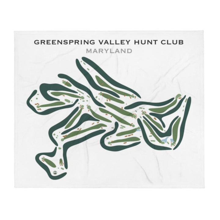 GreenSpring Valley Hunt Country Club, Maryland - Printed Golf Courses - Golf Course Prints