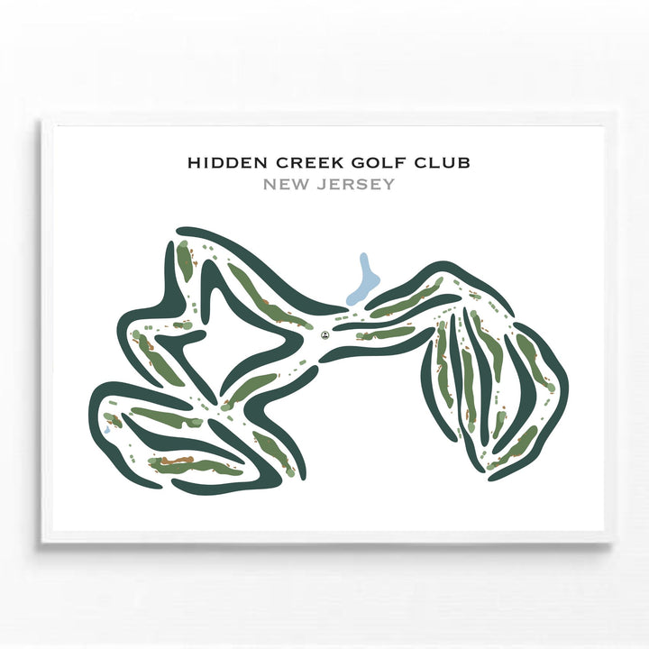 Hidden Creek Golf Club, New Jersey - Printed Golf Courses