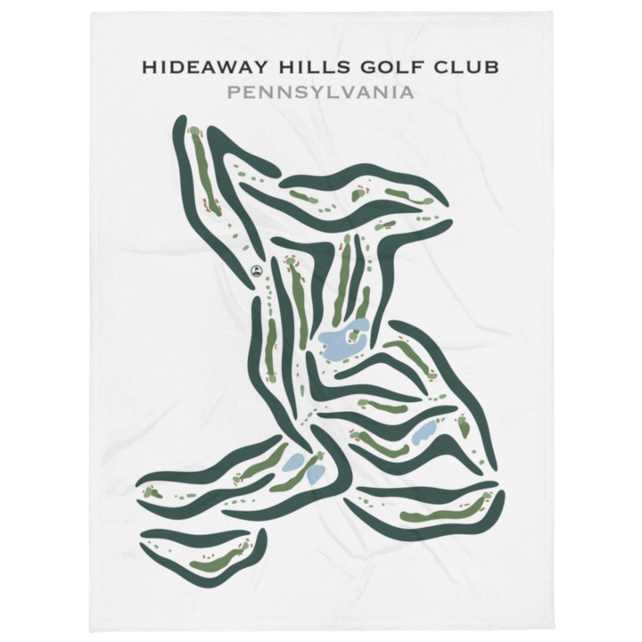 Hideaway Hills Golf Club, Pennsylvania - Printed Golf Courses