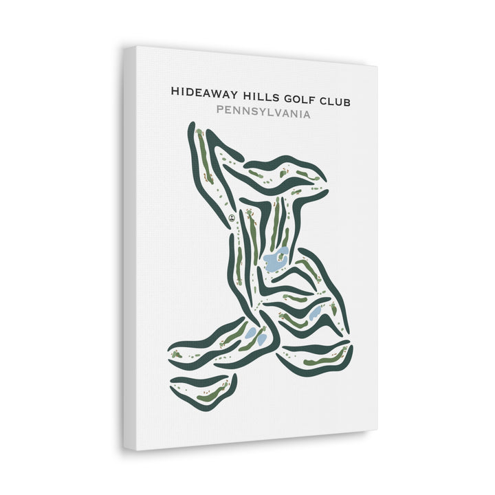 Hideaway Hills Golf Club, Pennsylvania - Printed Golf Courses