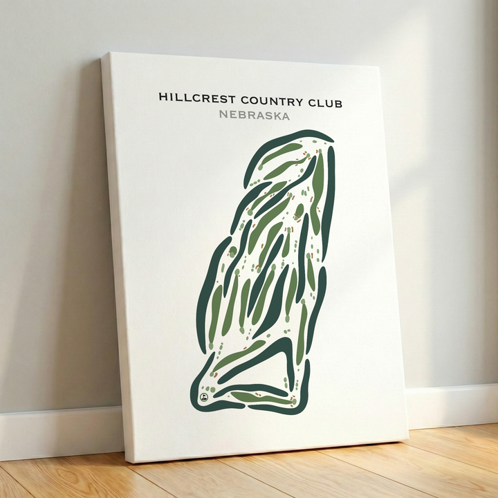 Hillcrest Country Club, Nebraska - Printed Golf Courses