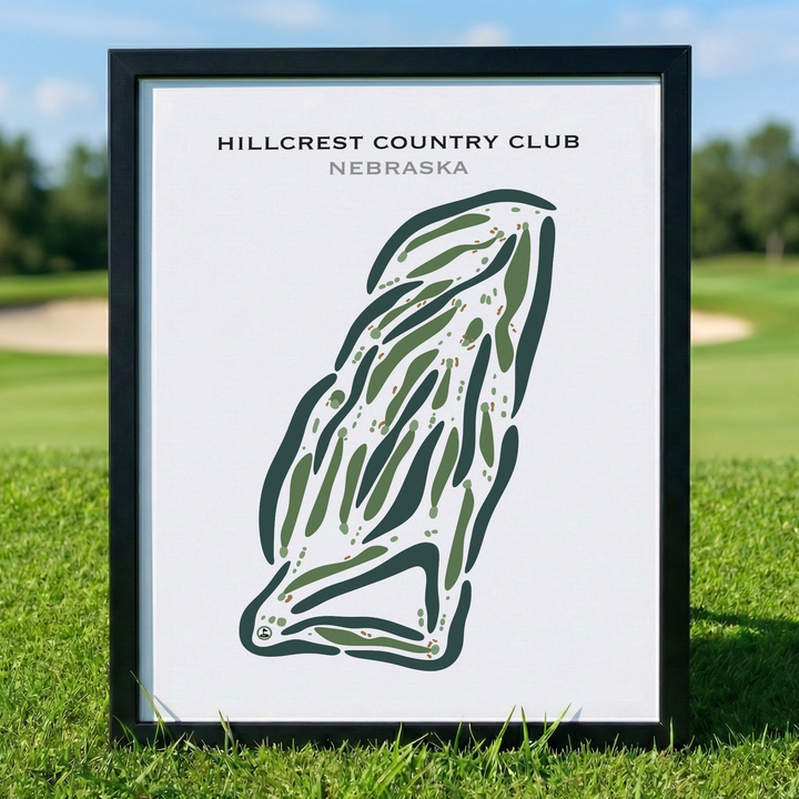 Hillcrest Country Club, Nebraska - Printed Golf Courses