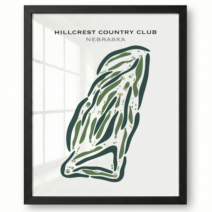 Hillcrest Country Club, Nebraska - Printed Golf Courses