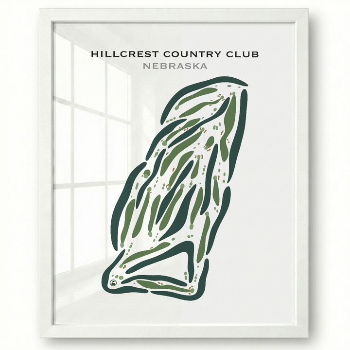 Hillcrest Country Club, Nebraska - Printed Golf Courses