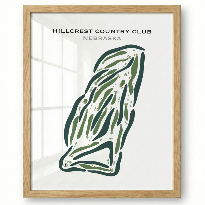 Hillcrest Country Club, Nebraska - Printed Golf Courses