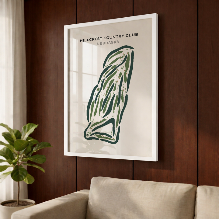 Hillcrest Country Club, Nebraska - Printed Golf Courses